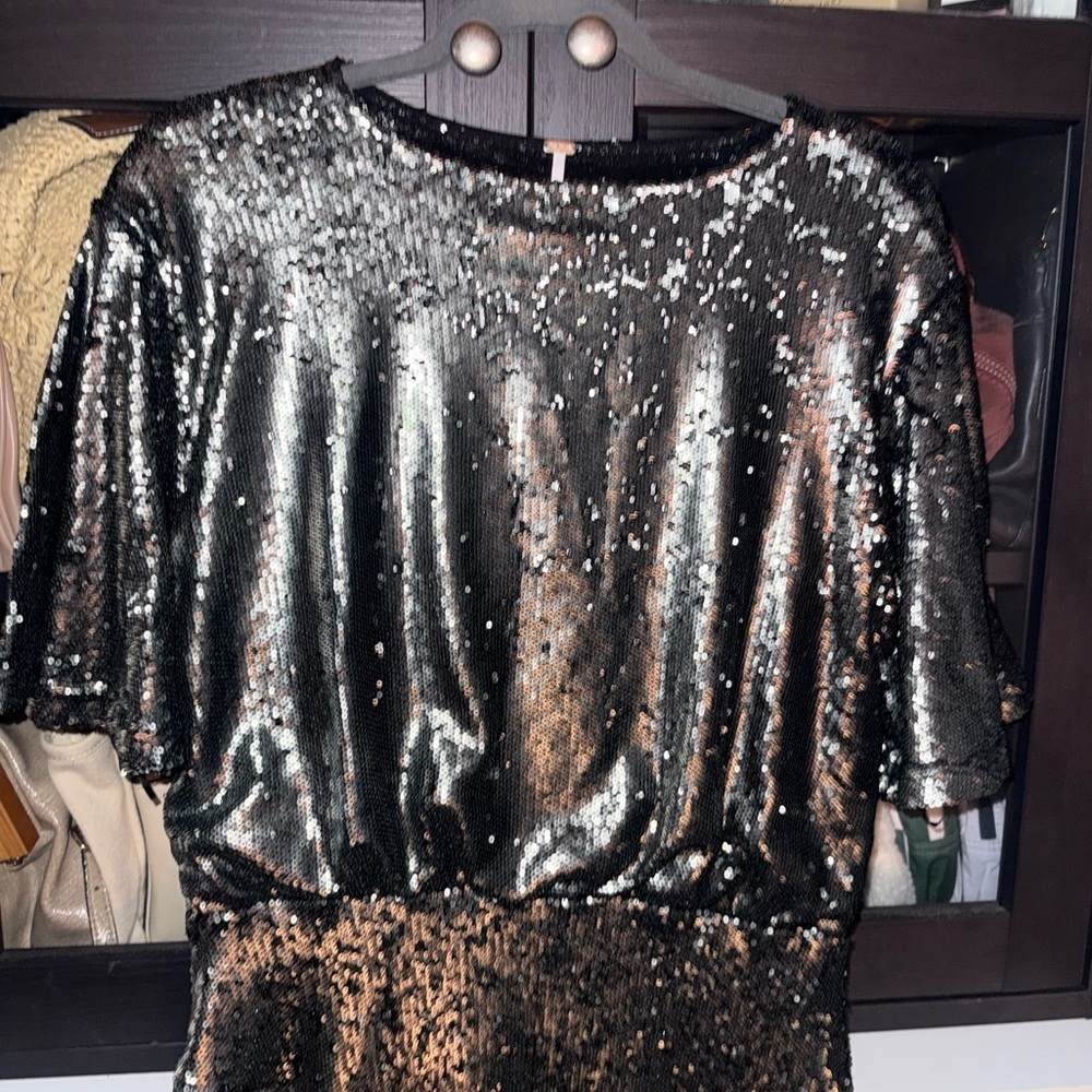 FREE PEOPLE Manuka Sequin Mini Dress - Picture 5 of 11